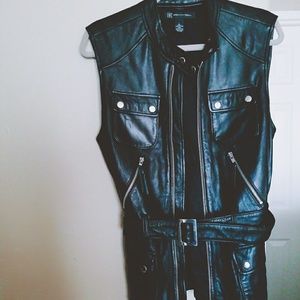 100% Leather Vest